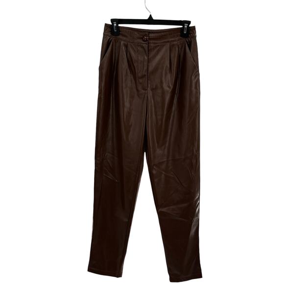 Princess Polly Brown Love Club Vegan Leather Pants - Picture 3 of 11